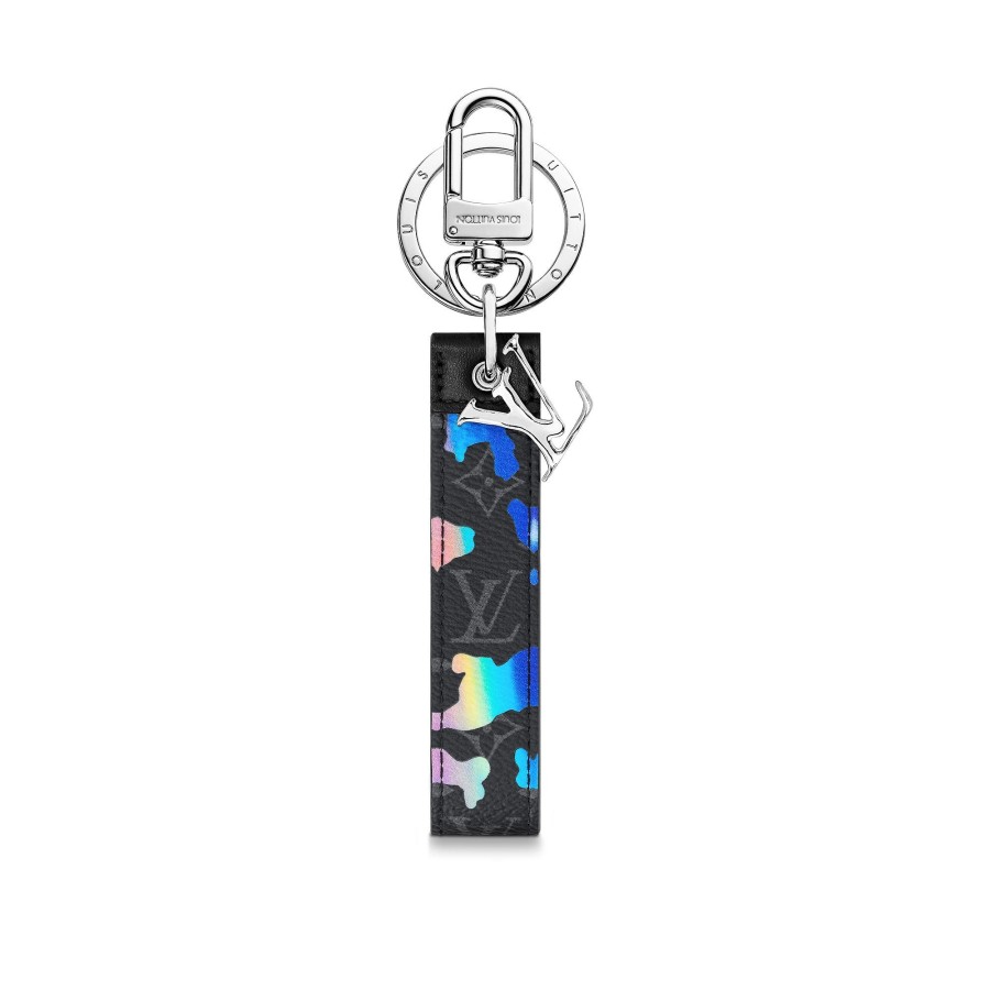 Men Louis Vuitton Key Holders And Bag Charms | Lv Shape Dragonne Bag Charm And Key Holder