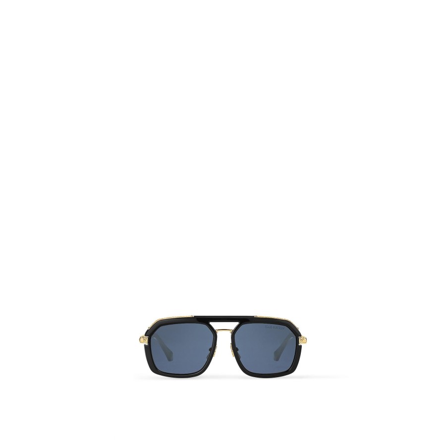 Men Louis Vuitton Sunglasses | Lv Rush Aviator Sunglasses