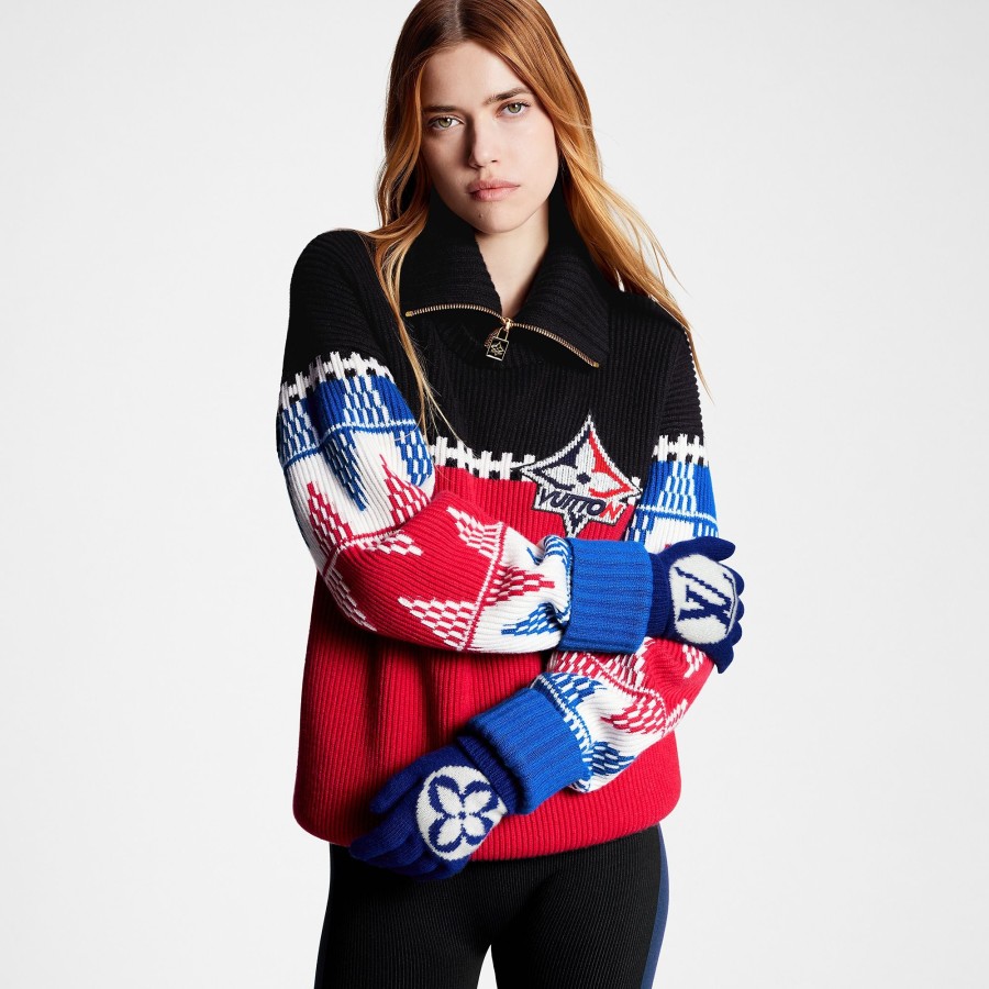 Women Louis Vuitton Hats And Gloves | Lv Medallion Gloves