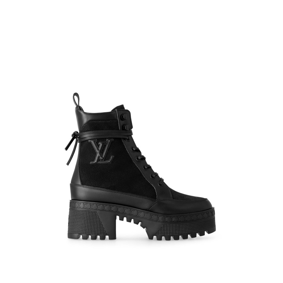 Women Louis Vuitton Boots And Booties | Laureate Platform Desert Boot Black