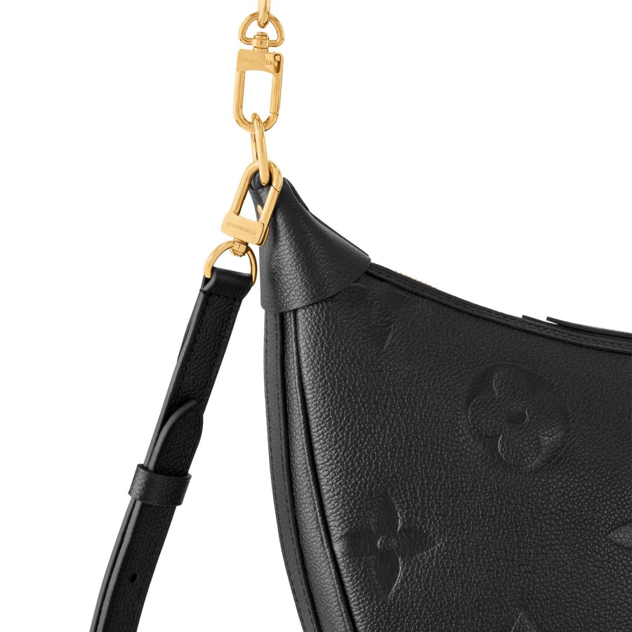 Women Louis Vuitton Leather Bags | Loop Hobo Black