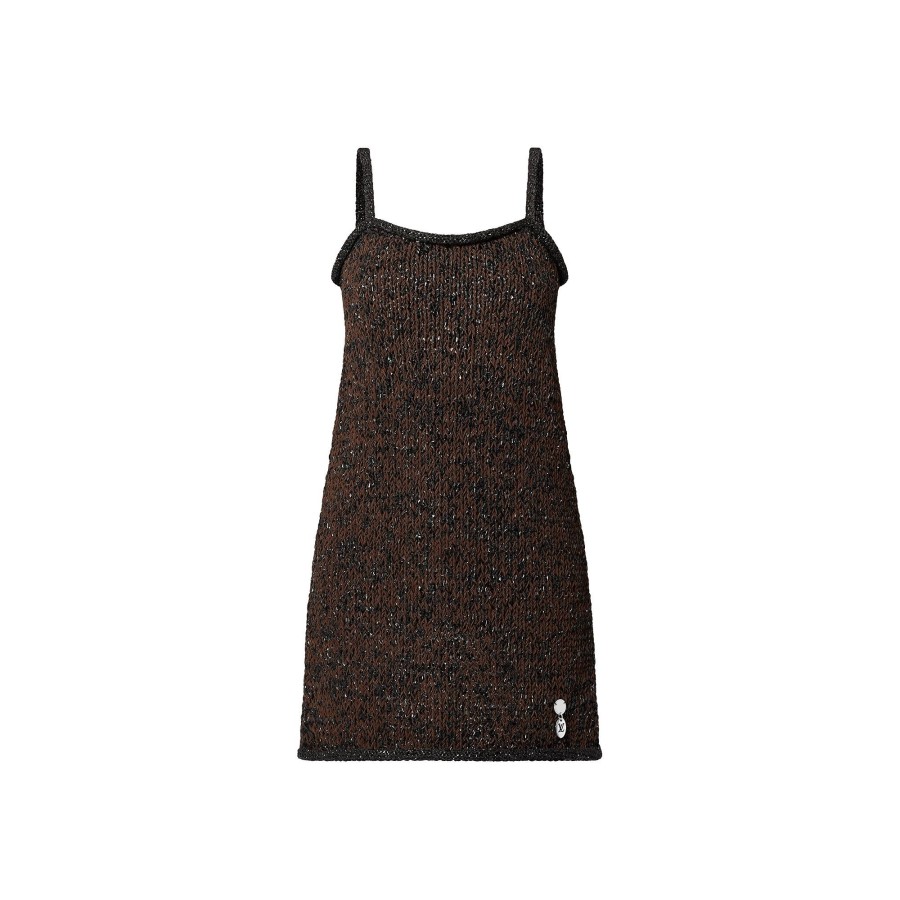 Women Louis Vuitton Knitwear | Glitter Knit Mini Dress