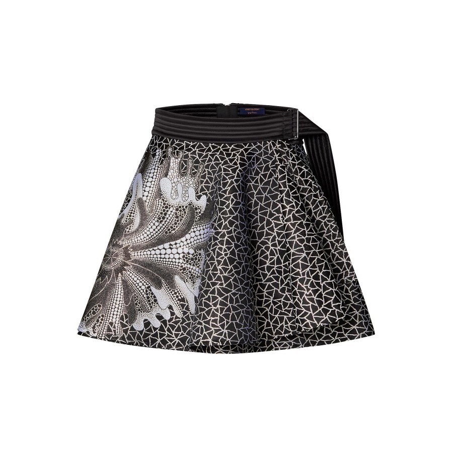 Women Louis Vuitton Skirts And Shorts | Lv X Yk Psychedelic Flower Mini Wrap Skirt