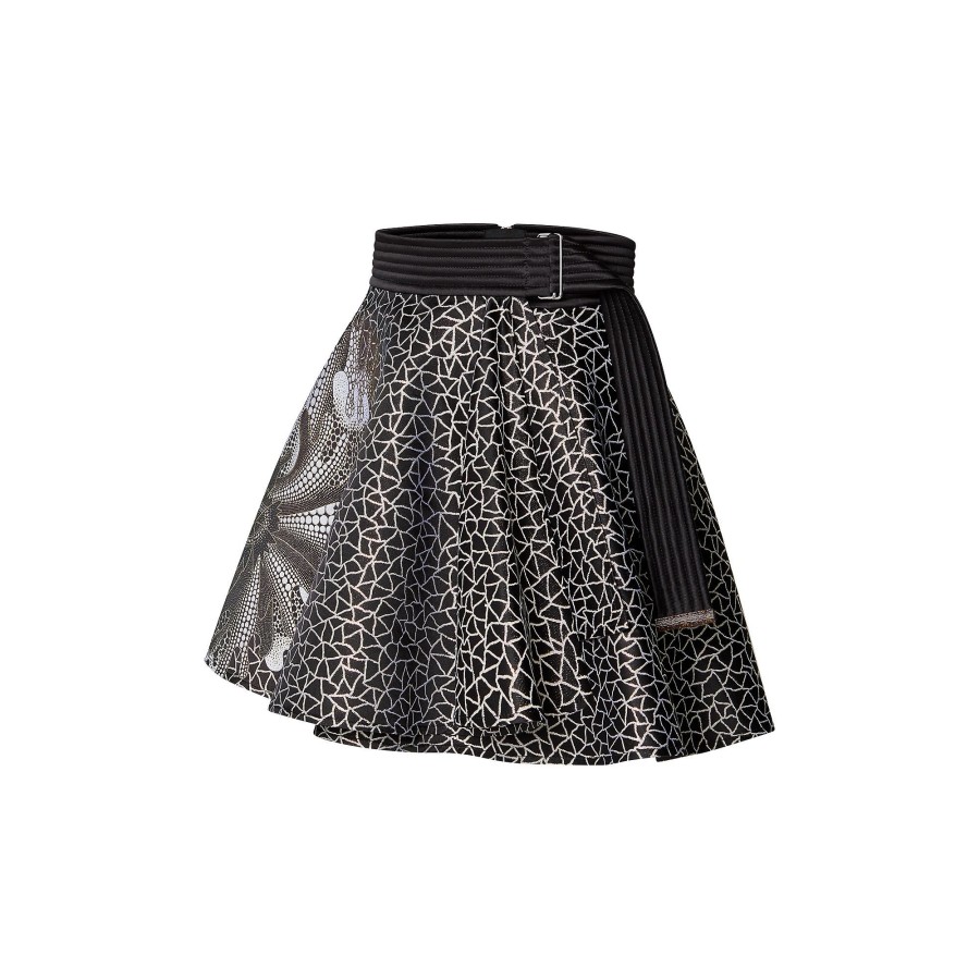 Women Louis Vuitton Skirts And Shorts | Lv X Yk Psychedelic Flower Mini Wrap Skirt