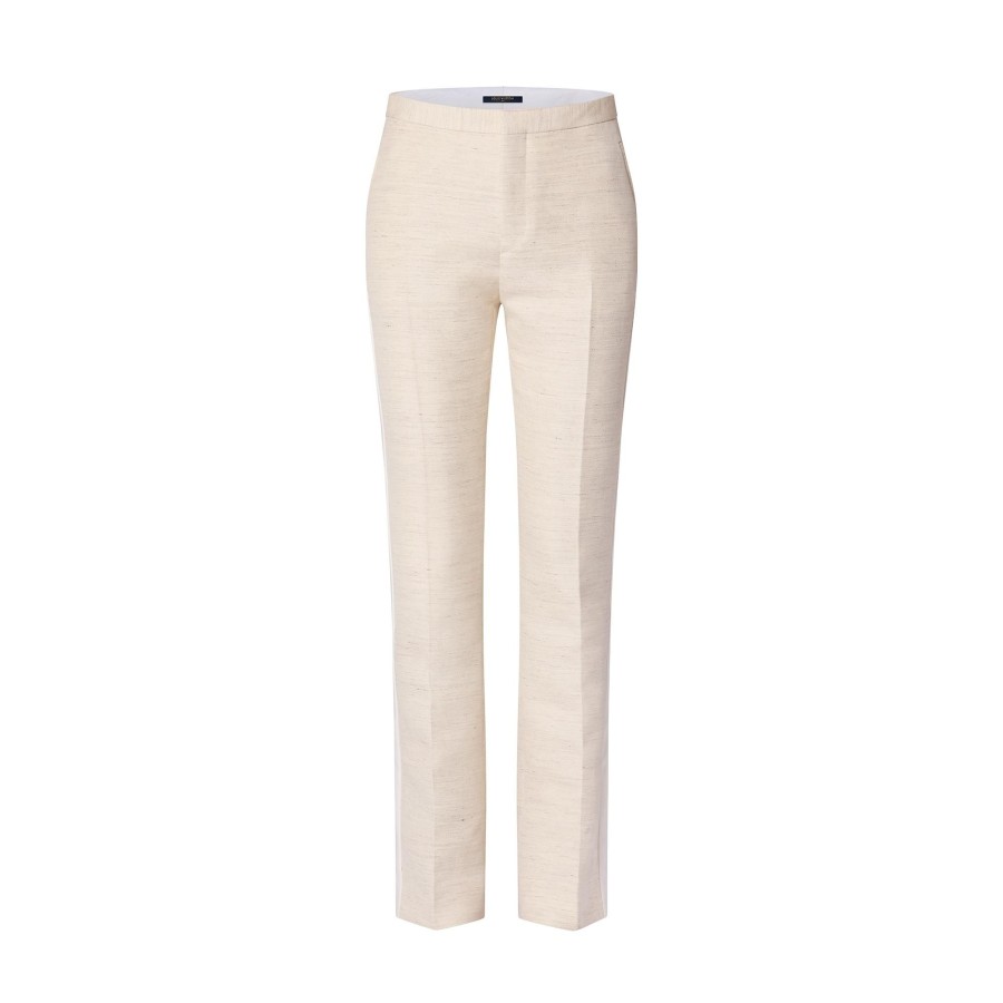 Women Louis Vuitton Pants | Side Accent Tailored Pants Beige Chine