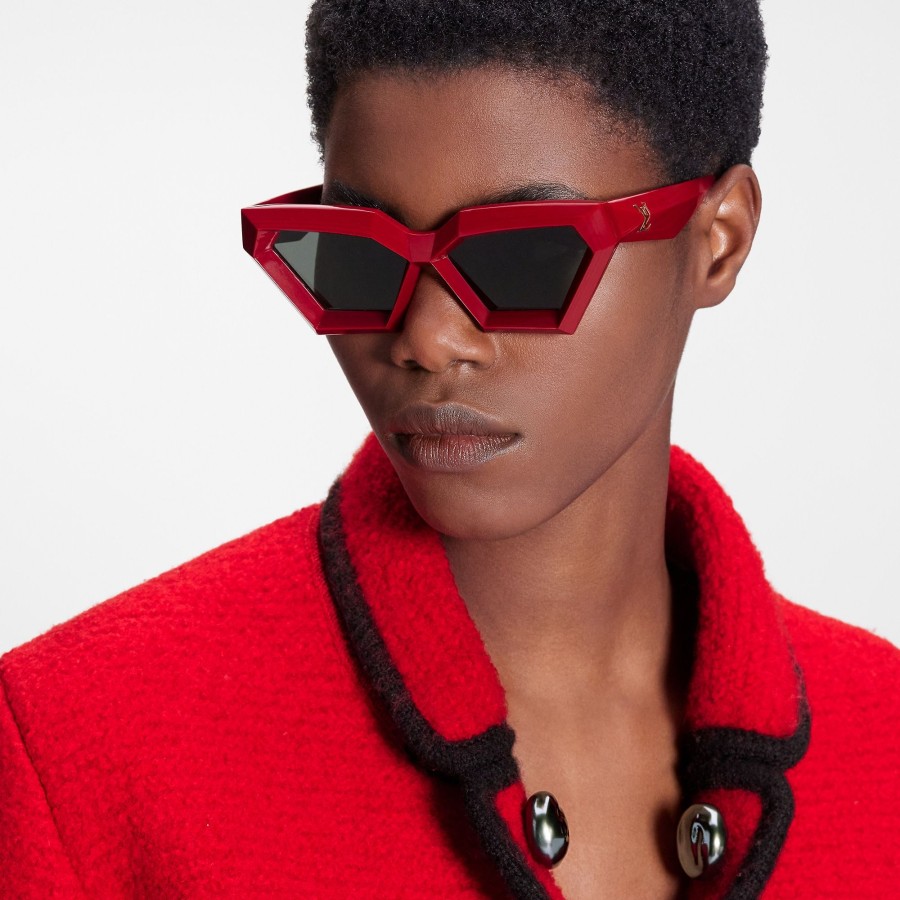 Women Louis Vuitton Sunglasses | The Lv Cut Sunglasses Red