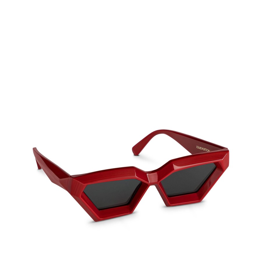 Women Louis Vuitton Sunglasses | The Lv Cut Sunglasses Red