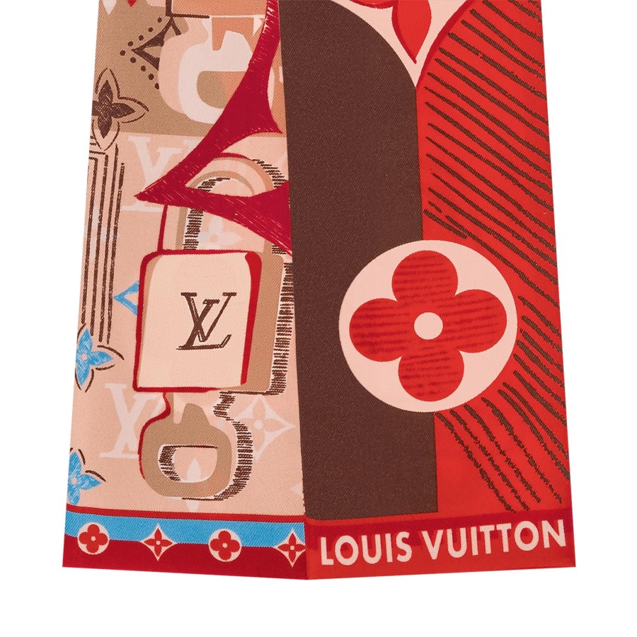 Women Louis Vuitton Silk Squares And Bandeaus | Arty Lv Unlocked Bandeau Poppy