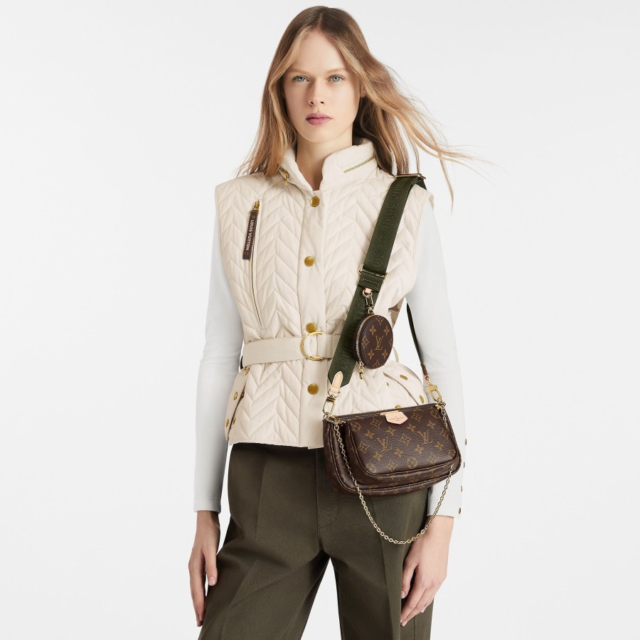 Women Louis Vuitton Iconic Monogram Bags | Multi Pochette Accessoires Khaki