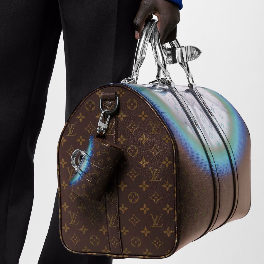 Men Louis Vuitton Key Holders And Bag Charms | Nebula Mini Keepall Pouch Key Holder And Bag Charm