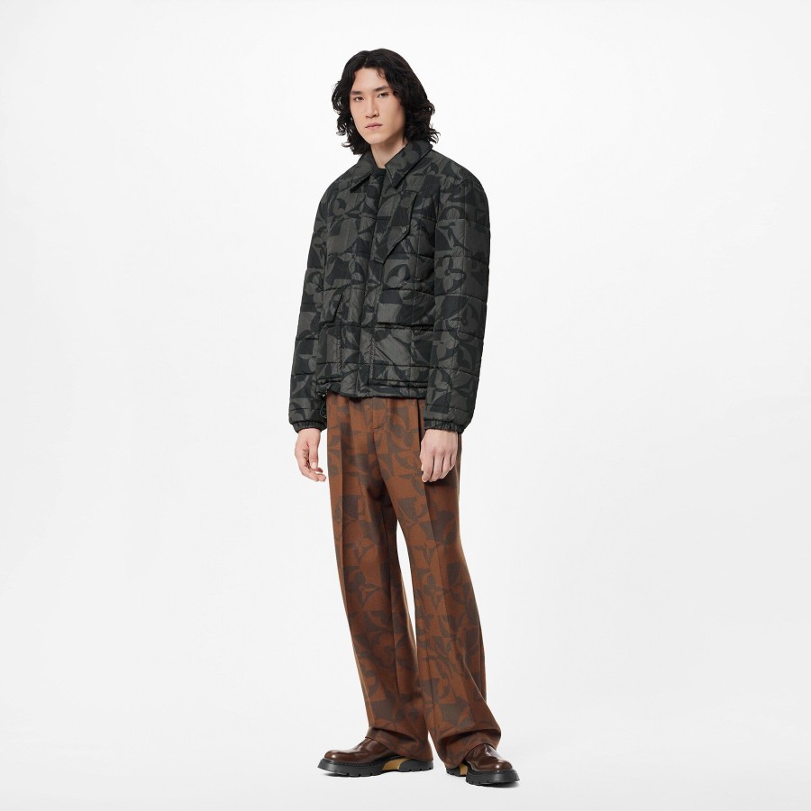 Men Louis Vuitton Coats And Outerwear | Monogram Flowers Quilted Blouson