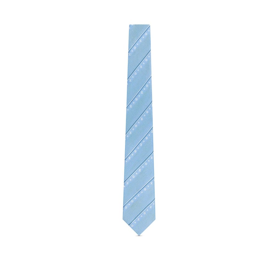 Men Louis Vuitton Ties And Pocket Squares | Lv Thin Stripes Tie