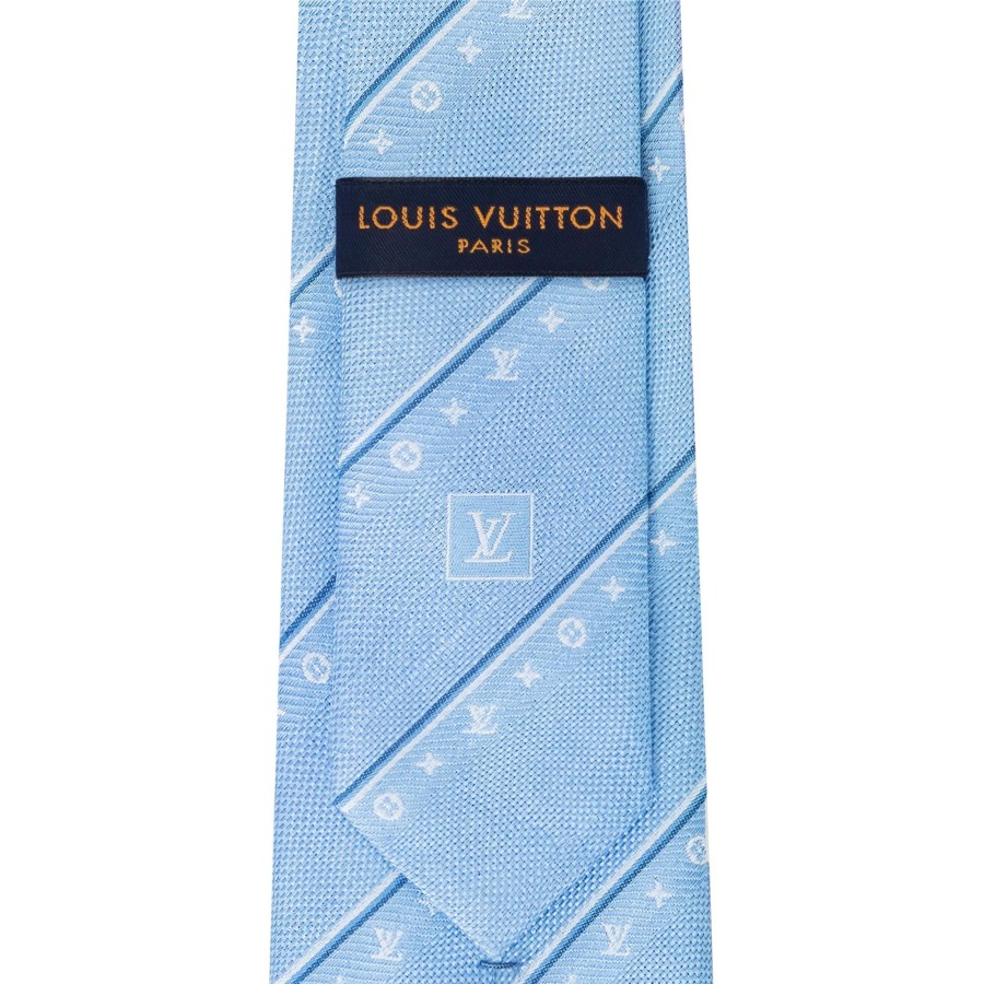 Men Louis Vuitton Ties And Pocket Squares | Lv Thin Stripes Tie