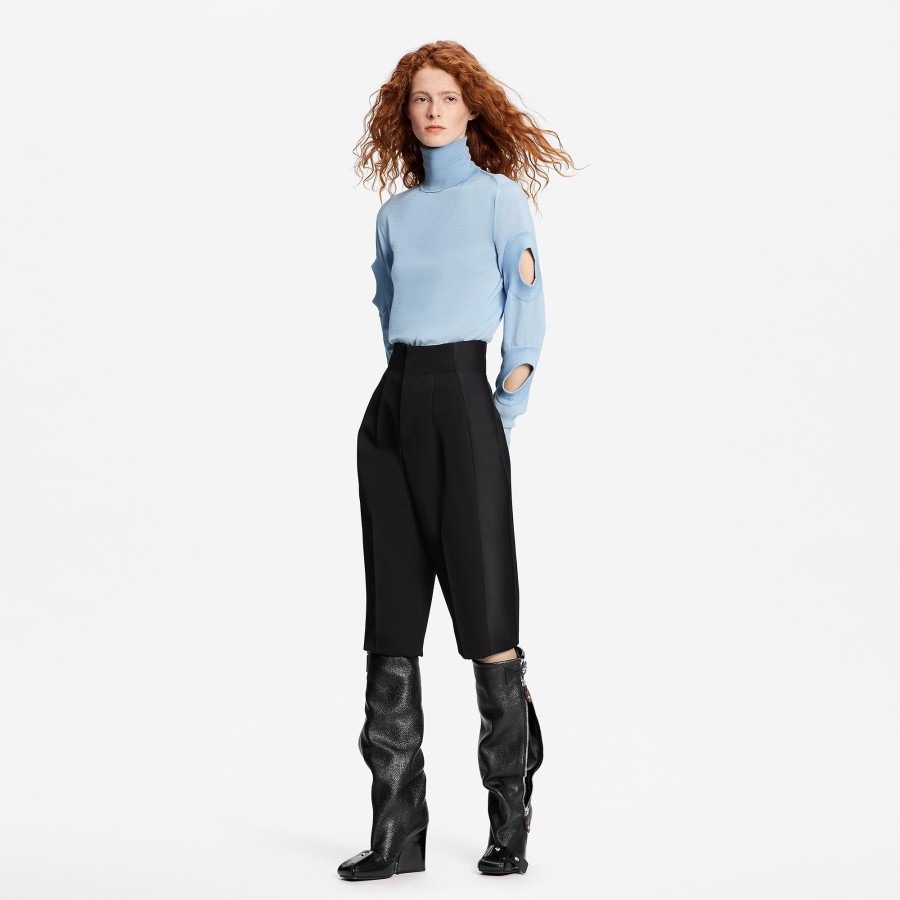 Women Louis Vuitton Knitwear | Cut Out Sleeve Turtleneck Pullover