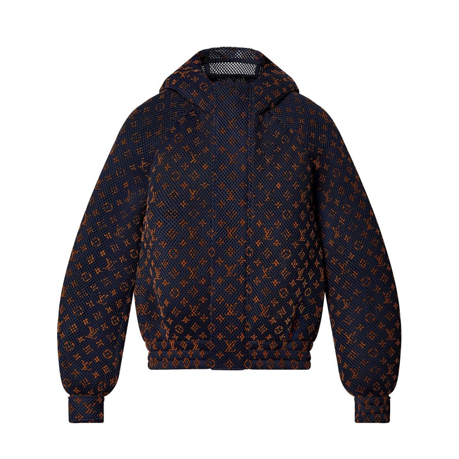 Men Louis Vuitton Coats And Outerwear | Gradient Monogram Mesh Blouson