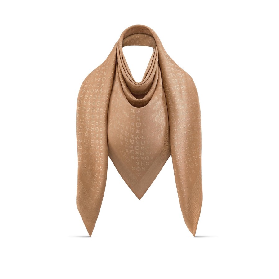 Women Louis Vuitton Shawls And Stoles | Evermore Shawl Caramel