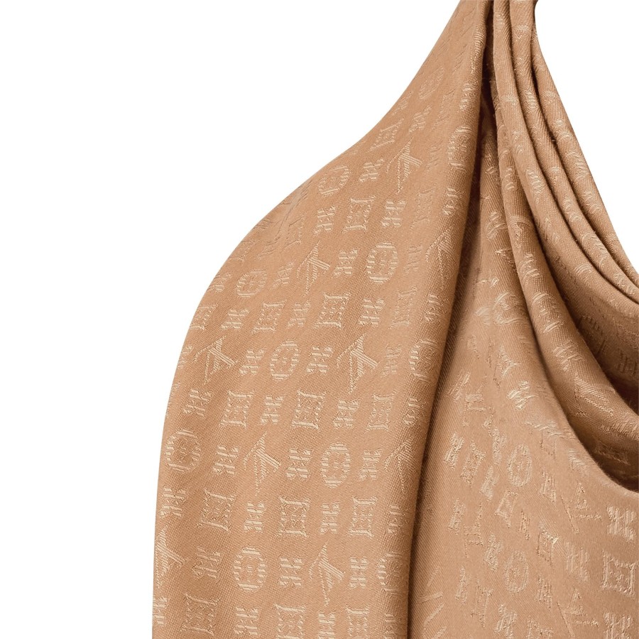 Women Louis Vuitton Shawls And Stoles | Evermore Shawl Caramel