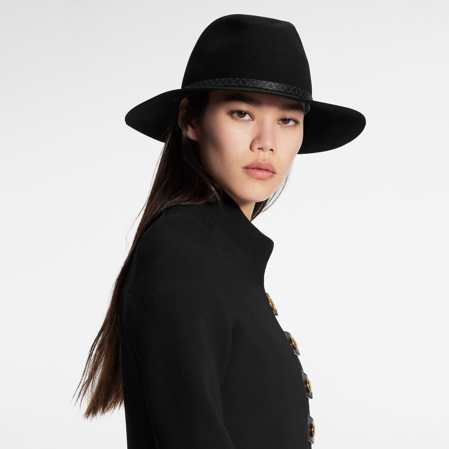 Women Louis Vuitton Hats And Gloves | Lv Everfelt Fedora