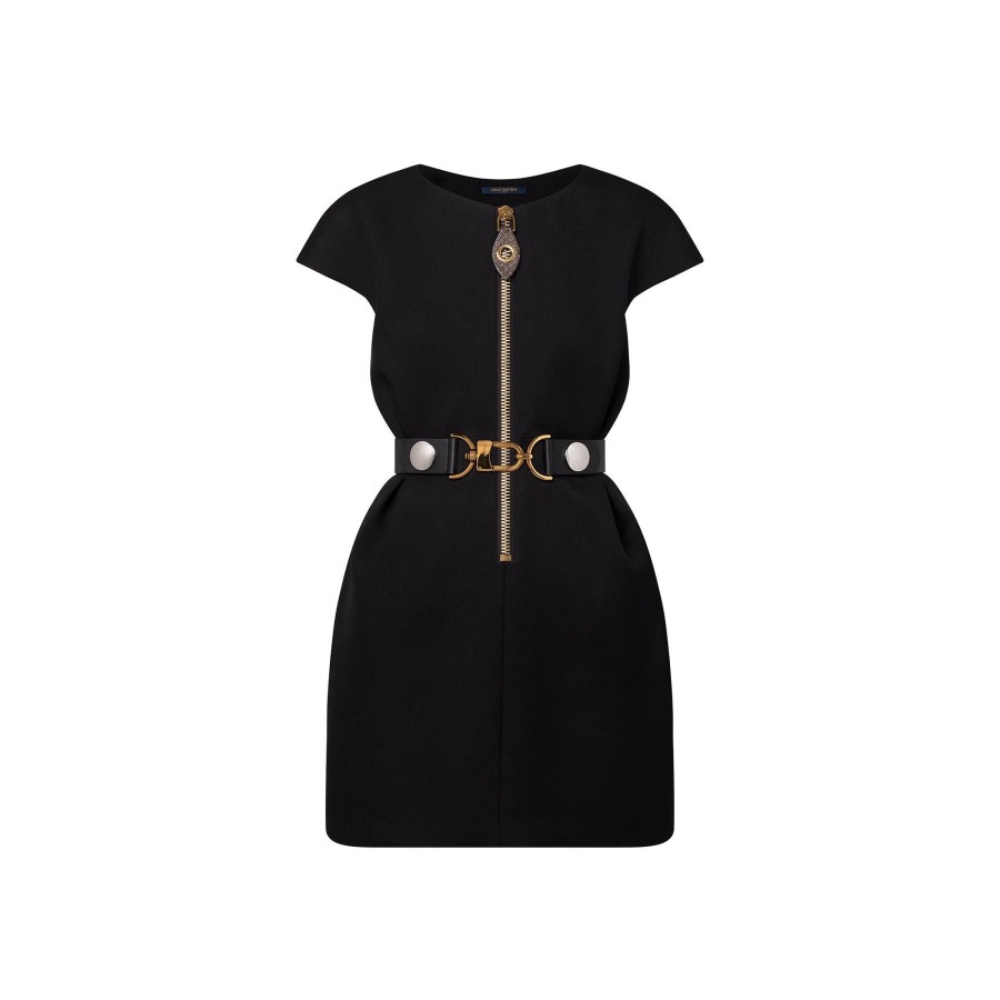 Women Louis Vuitton Dresses | Xxl Detail Cap Sleeve Dress