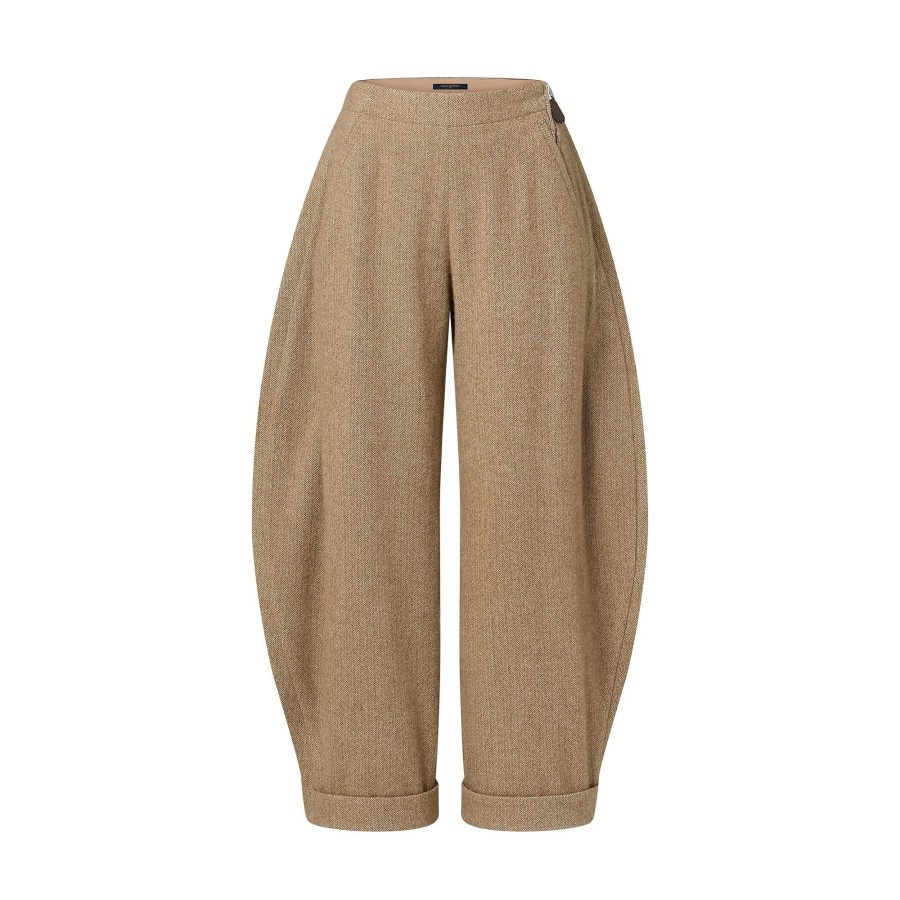 Women Louis Vuitton Pants | Herringbone Balloon Pants