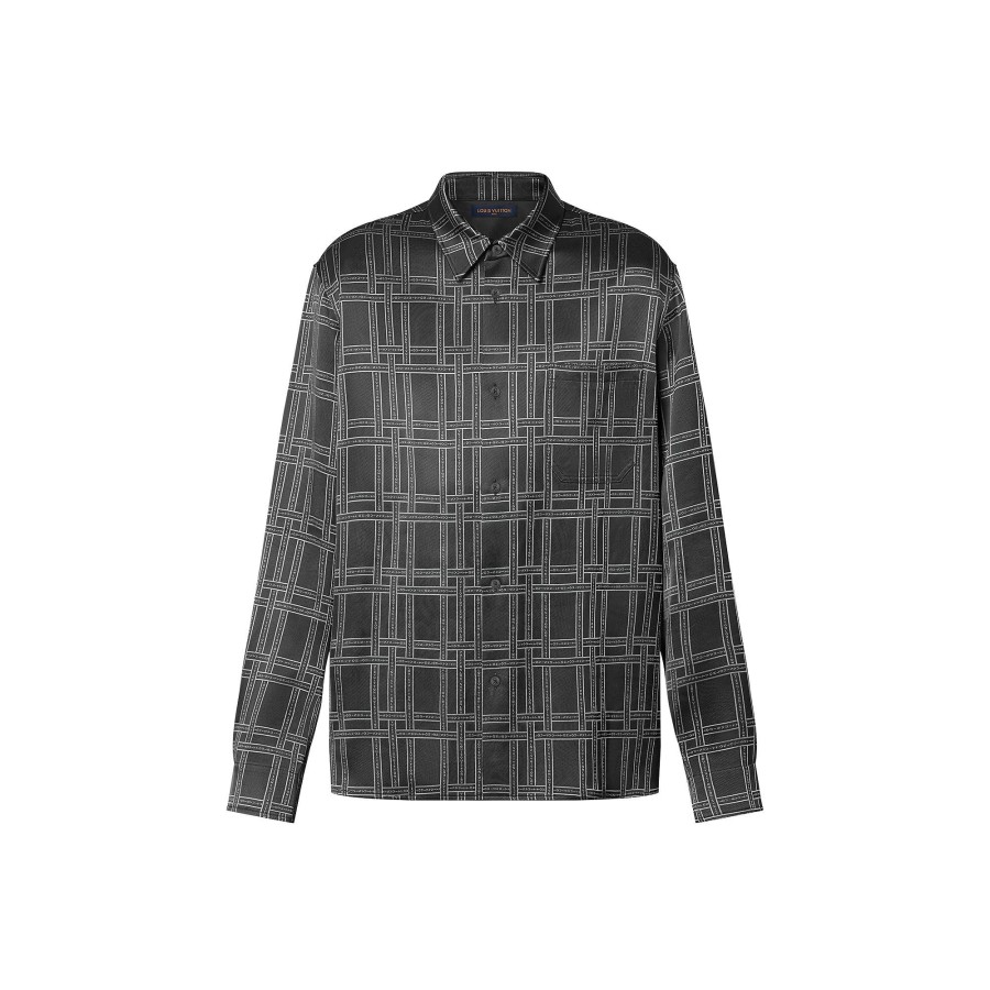 Men Louis Vuitton Shirts | Silk Blend Pyjama Shirt