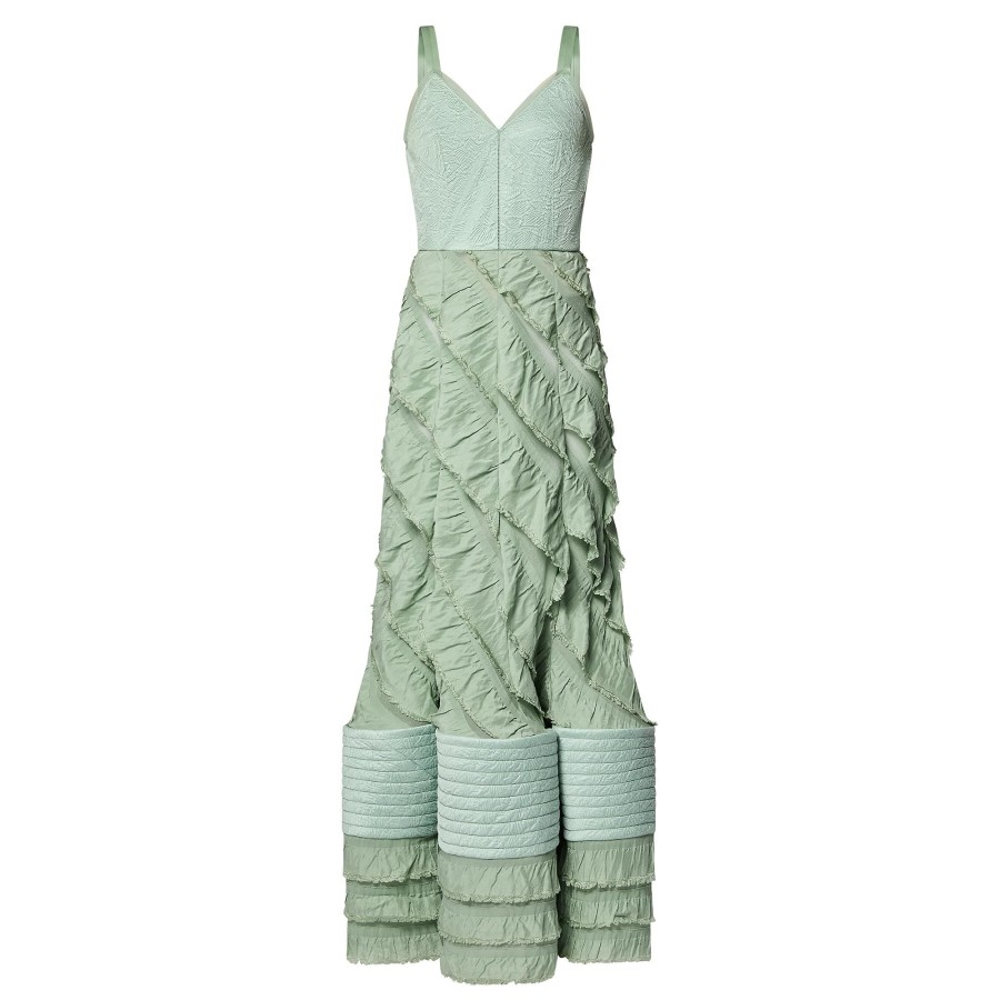 Women Louis Vuitton Dresses | Mermaid Hem Flounce Gown Etang