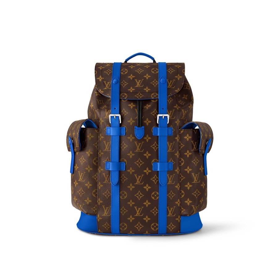 Men Louis Vuitton Backpacks | Christopher Mm Blue