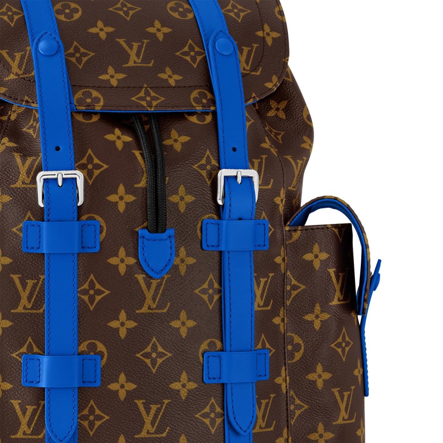 Men Louis Vuitton Backpacks | Christopher Mm Blue