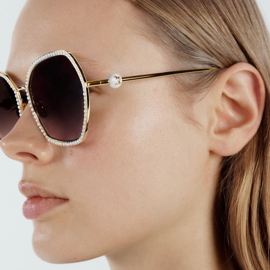 Women Louis Vuitton Sunglasses | Lv Pearl Round Sunglasses