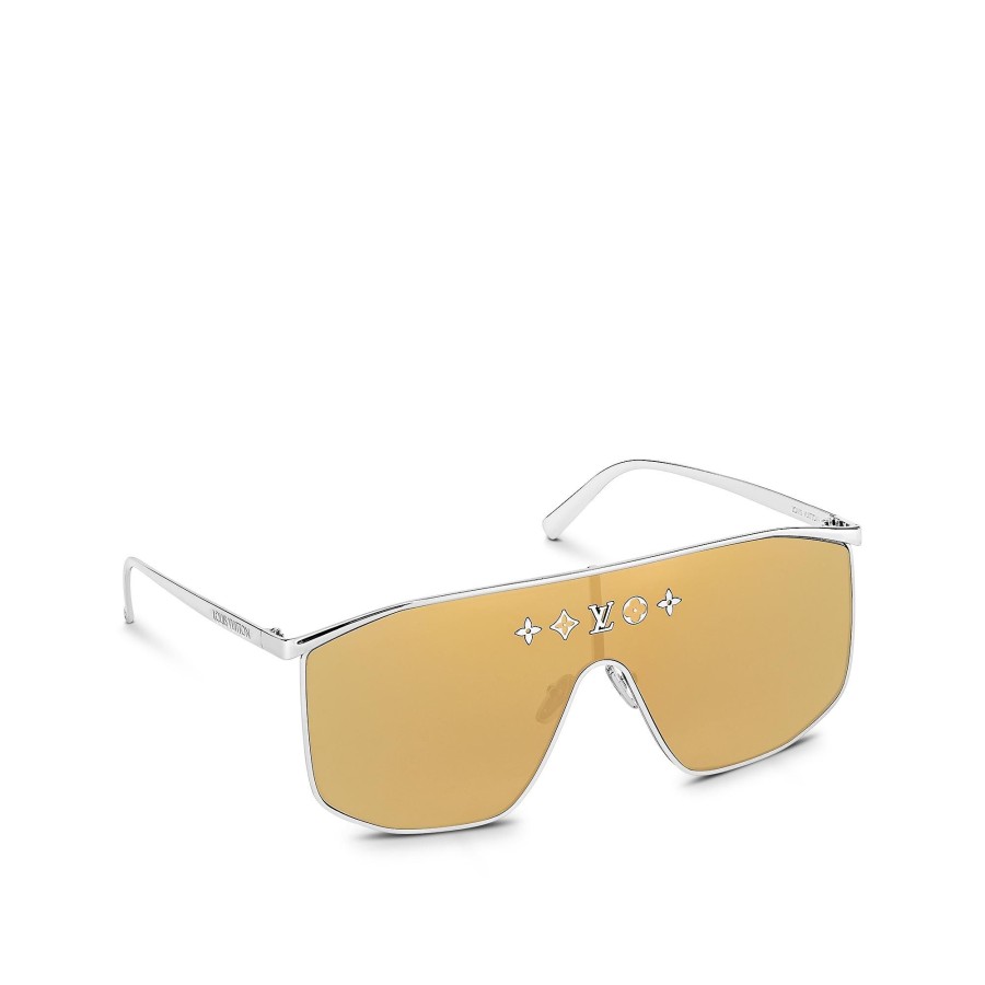 Women Louis Vuitton Sunglasses | Lv En Mask Sunglasses Gold