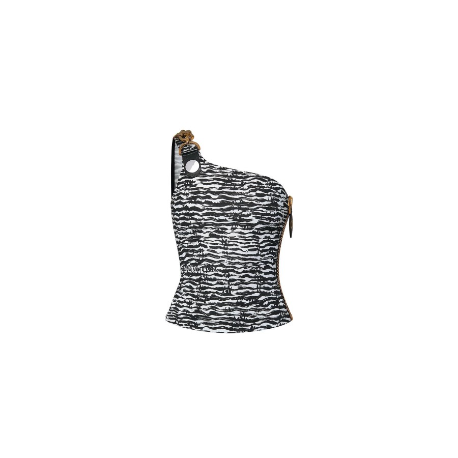 Women Louis Vuitton Tops | Ink Tiger Xxl Detail One-Shoulder Top