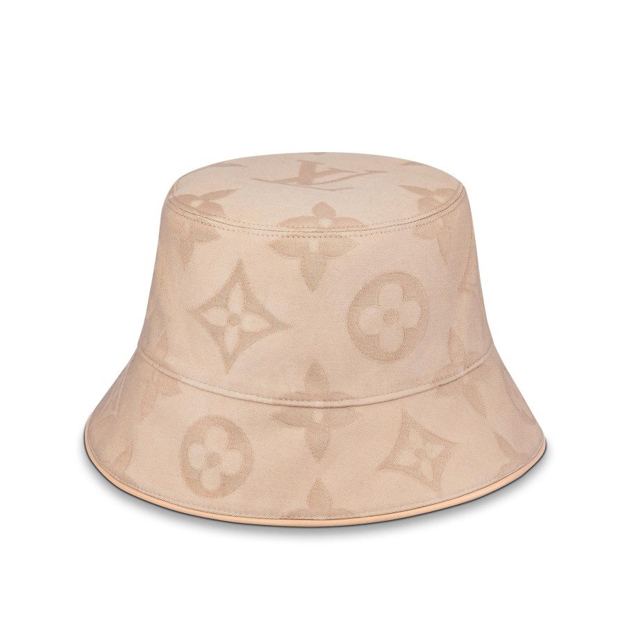 Women Louis Vuitton Hats And Gloves | Monogram Flower Tile Hat Beige