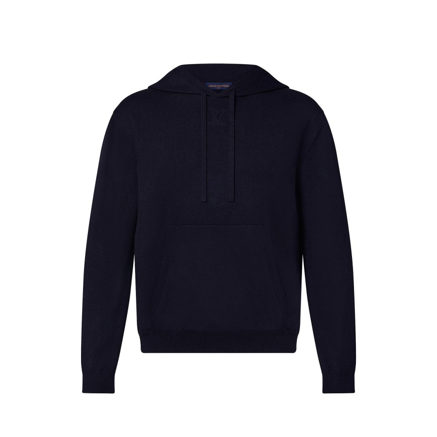 Men Louis Vuitton Knitwear And Sweatshirts | Lvse Lv Embossed Hoodie Blue