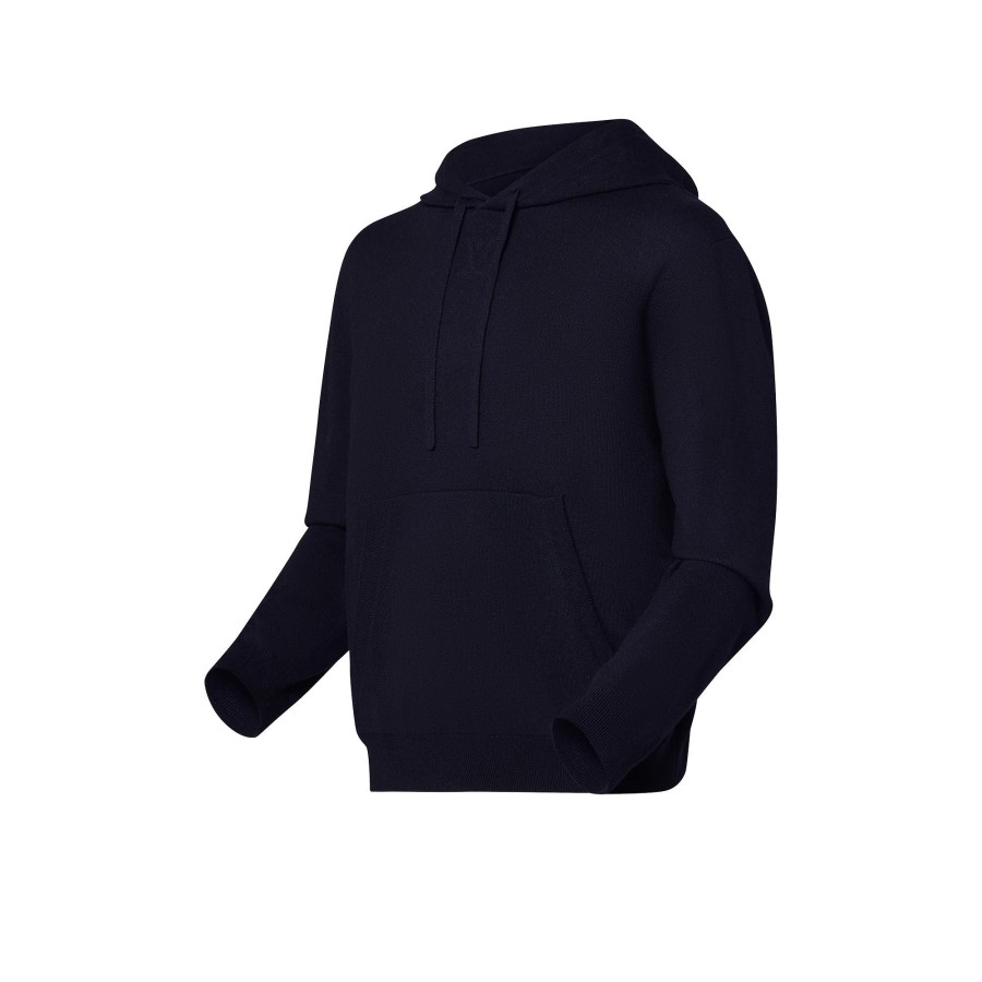 Men Louis Vuitton Knitwear And Sweatshirts | Lvse Lv Embossed Hoodie Blue