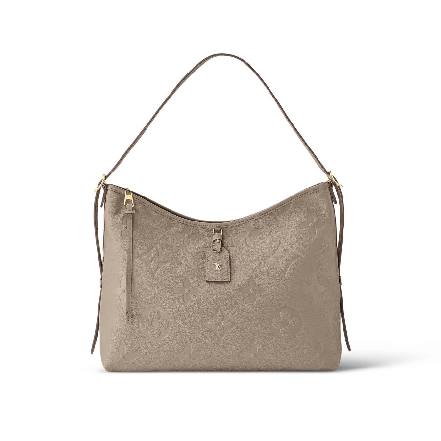 Women Louis Vuitton Leather Bags | Carryall Mm Turtledove