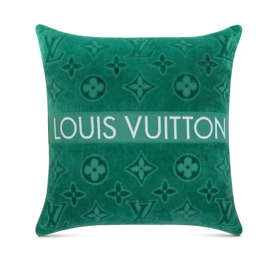 Men Louis Vuitton Home Textile | Lvacation Beach Cushion Green