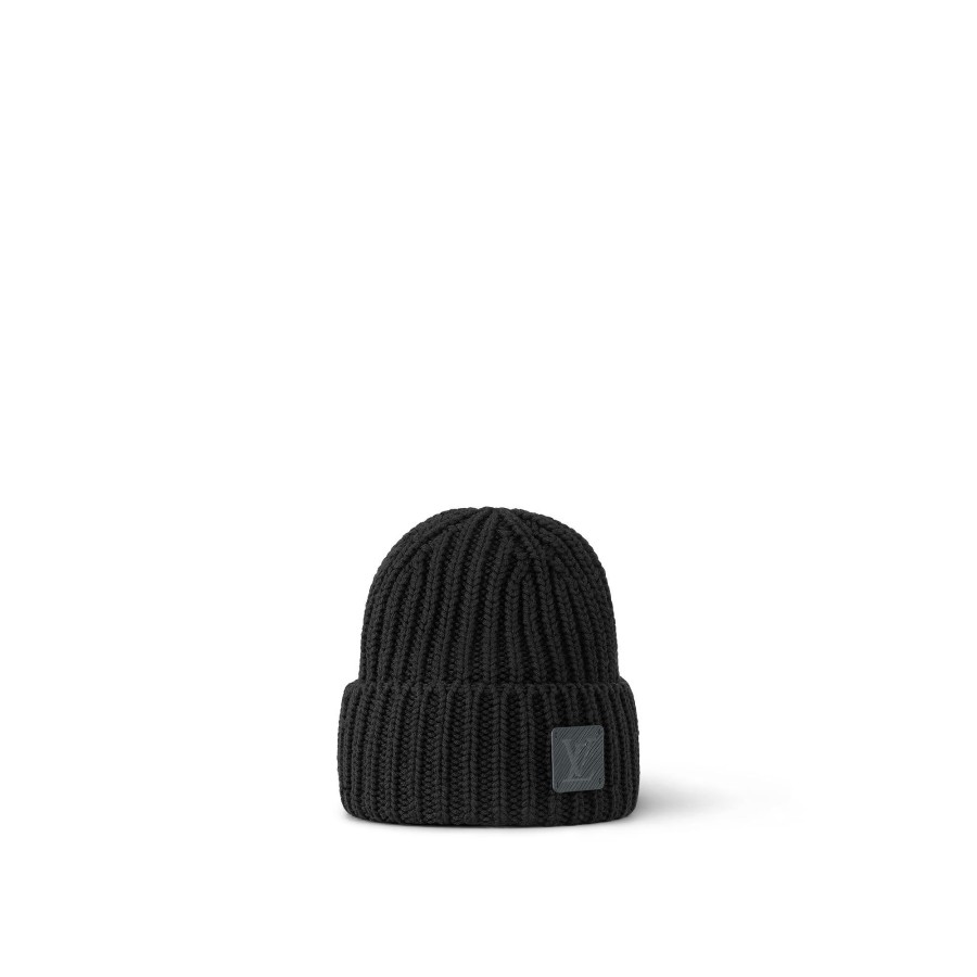 Men Louis Vuitton Hats And Gloves | Epi Beanie Black