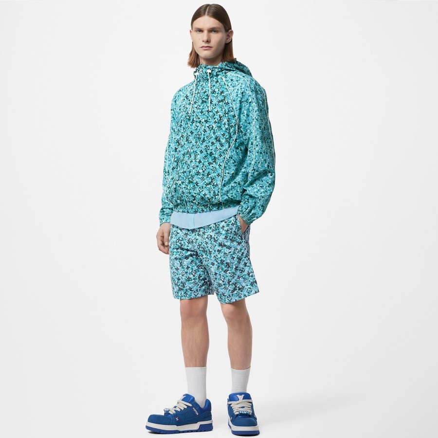 Men Louis Vuitton Coats And Outerwear | Printed Nylon Windbreaker