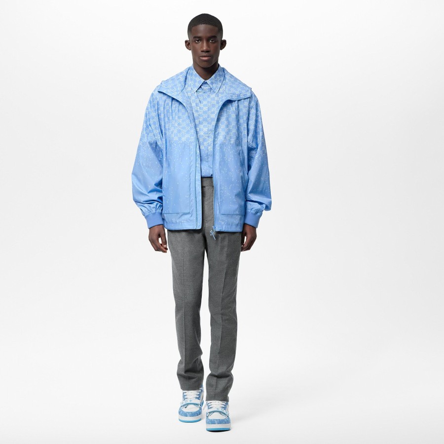 Men Louis Vuitton Coats And Outerwear | Damier Spread Windbreaker