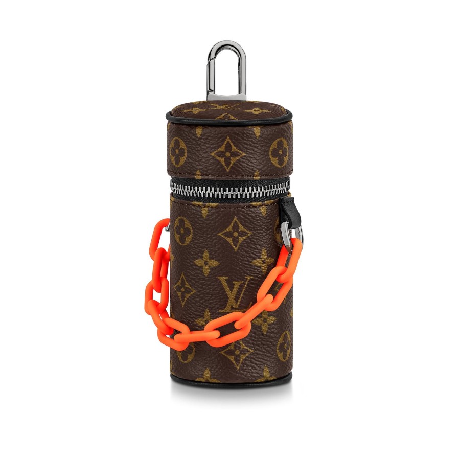 Men Louis Vuitton Key Holders And Bag Charms | Monogram Barrel Pouch Bag Charm