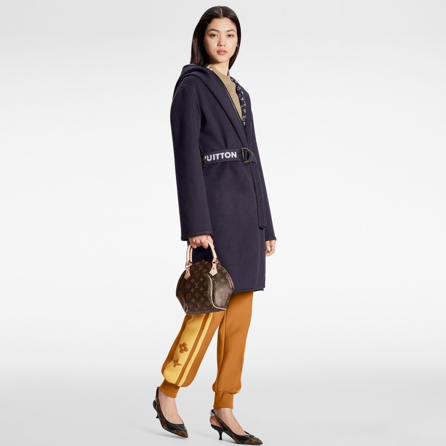 Women Louis Vuitton Coats And Jackets | Signature Double Face Hooded Wrap Coat