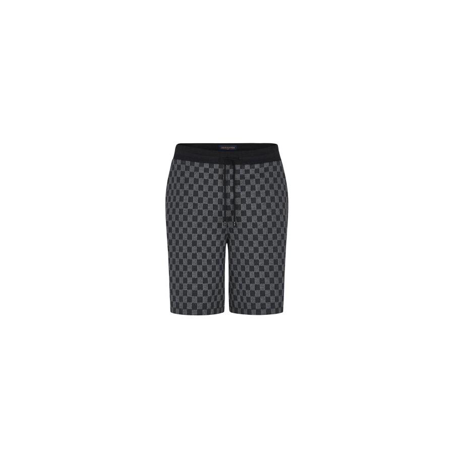 Men Louis Vuitton Pants | Damier Jacquard Shorts