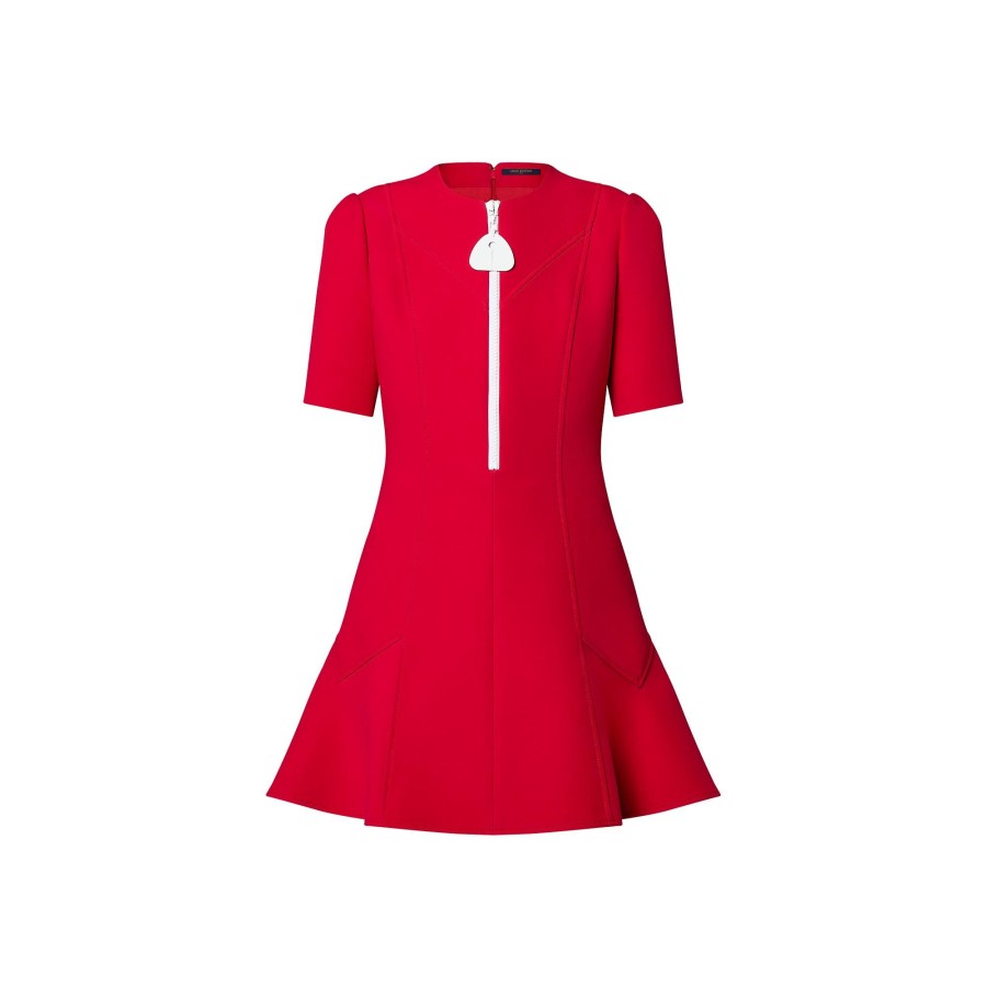 Women Louis Vuitton Dresses | Oversized Zipper Skater Dress