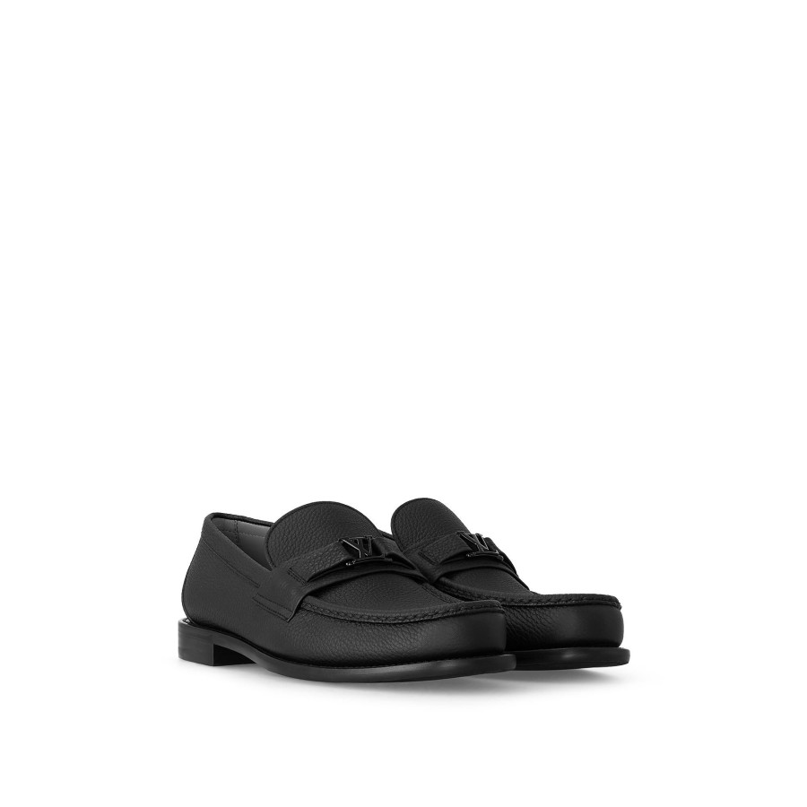 Men Louis Vuitton Loafers And Moccasins | Major Loafer Black