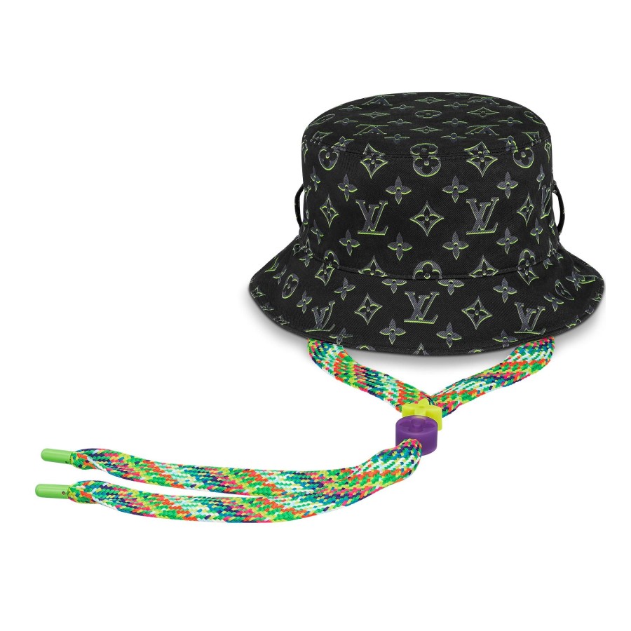 Men Louis Vuitton Hats And Gloves | Lv Play Mng Spotlight Bucket Hat