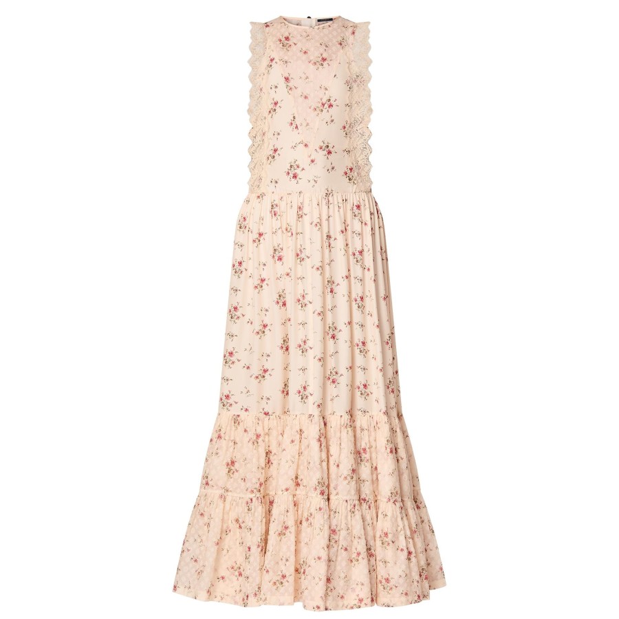 Women Louis Vuitton Dresses | Lace Trim Floral Dress