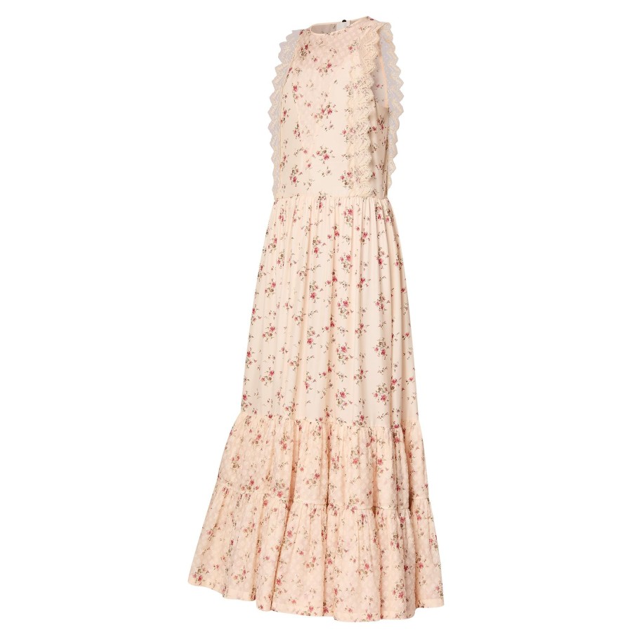 Women Louis Vuitton Dresses | Lace Trim Floral Dress