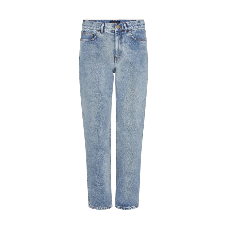 Men Louis Vuitton Pants | Washed Regular Jeans