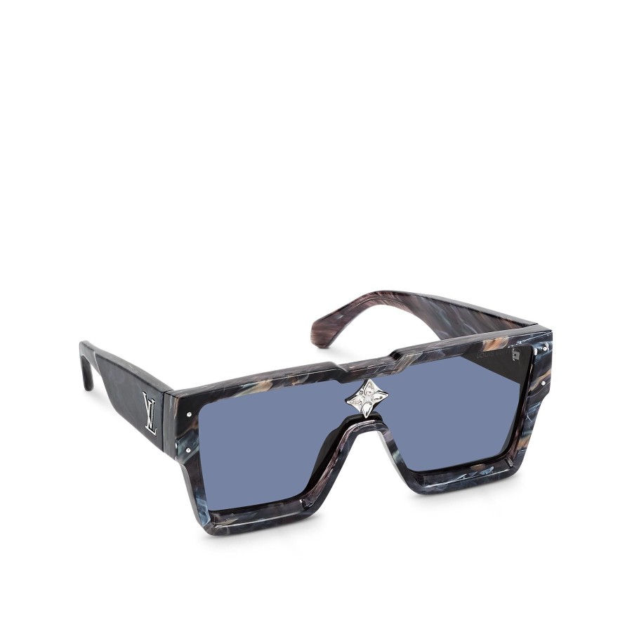 Men Louis Vuitton Sunglasses | Cyclone Grey Marble Sunglasses