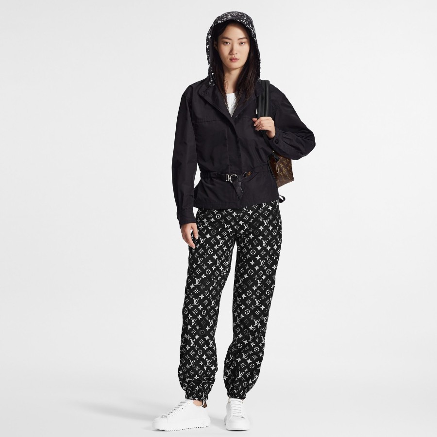 Women Louis Vuitton Pants | Stencil-Effect Monogram Jogging Pants